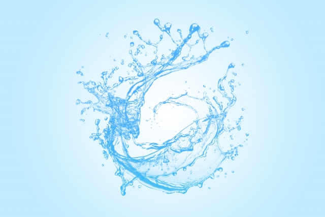水しぶきの画像